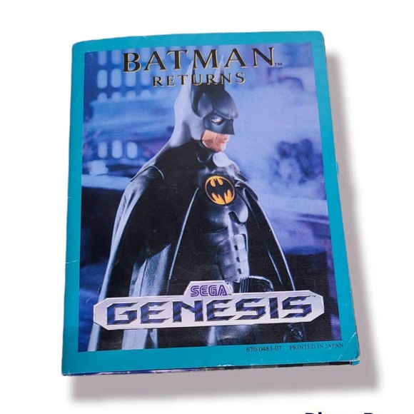 Sonic The Hedgehog 2 SEGA Genesis Insert Poster Only - Batman Returns - Picture 2 of 4